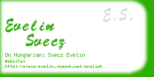 evelin svecz business card